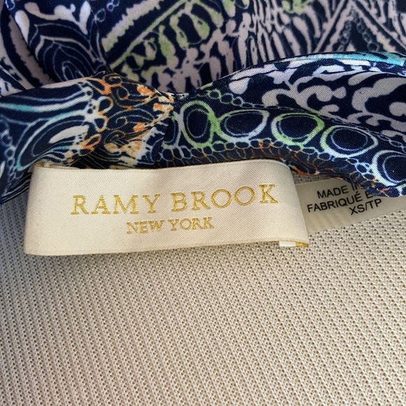 Ramy Brook Vanna Tile Maxi Handkerchief Dress XS Boho Designer Summer Vacation - Picture 14 of 16